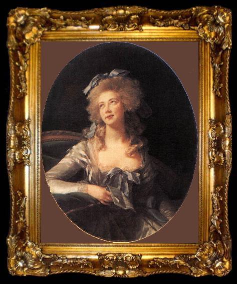 framed  VIGEE-LEBRUN, Elisabeth Portrait of Madame Grand ER, ta009-2